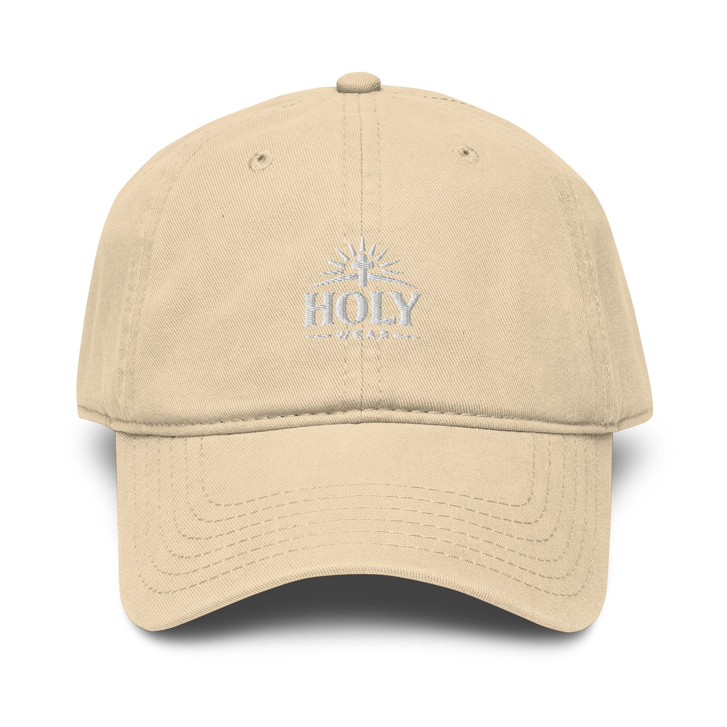 Christian faith hat with embroidered scripture design
