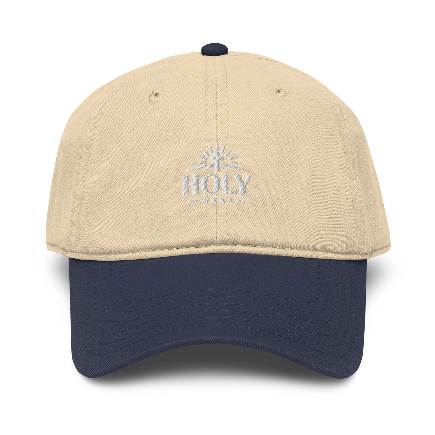 Christian faith hat with embroidered scripture design
